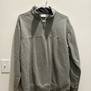 Columbia Men's Heather Gray Half-Zip Pullover